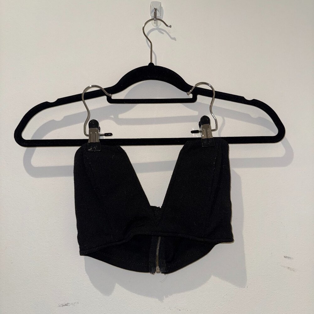 Black bandeau top
